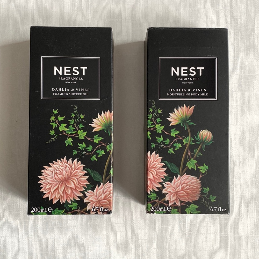 Nest Body Milk & Shower Oil NIB Dahlia and Vines RARE